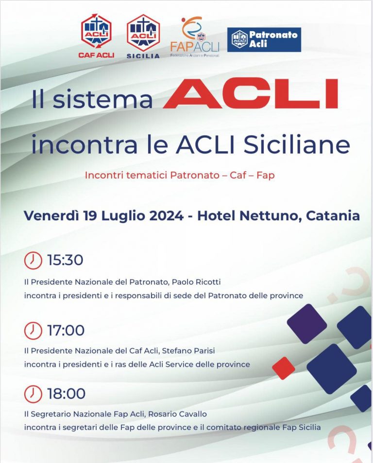 Il Sistema Acli incontra le Acli Siciliane | Fap Acli